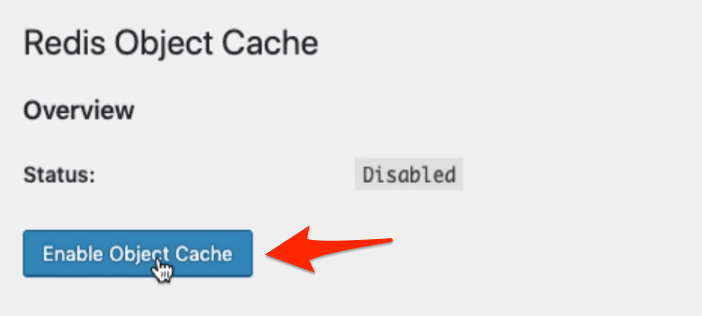 Enable Object Cache in WordPress