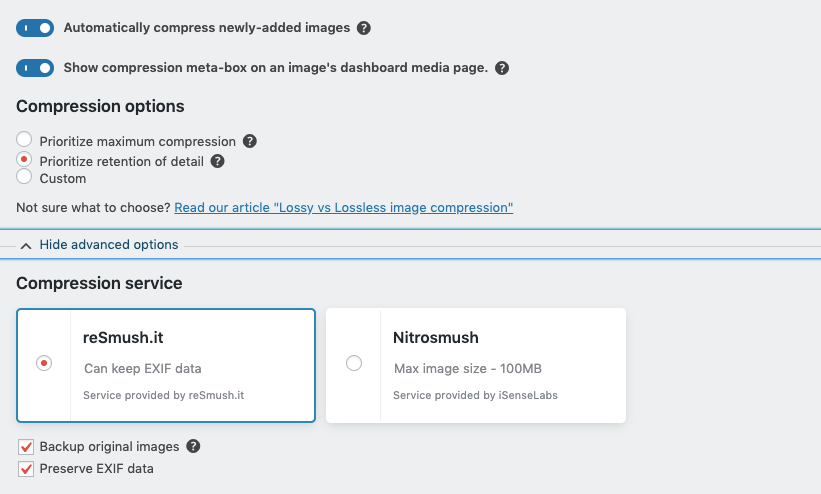 WP-Optimize Image Compression and Optimization