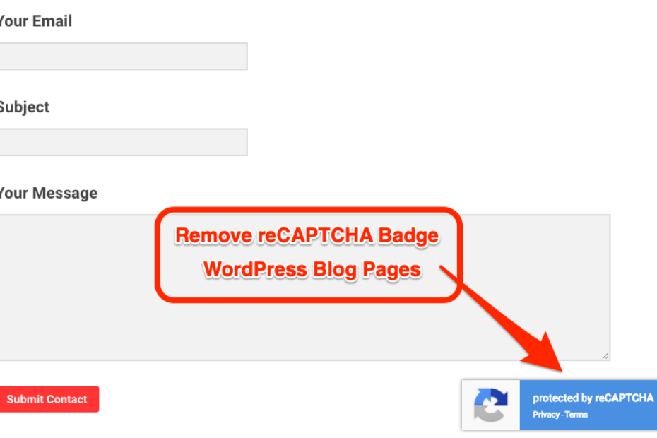 How to hide or remove reCAPTCHA badge (V3) from WP? 2